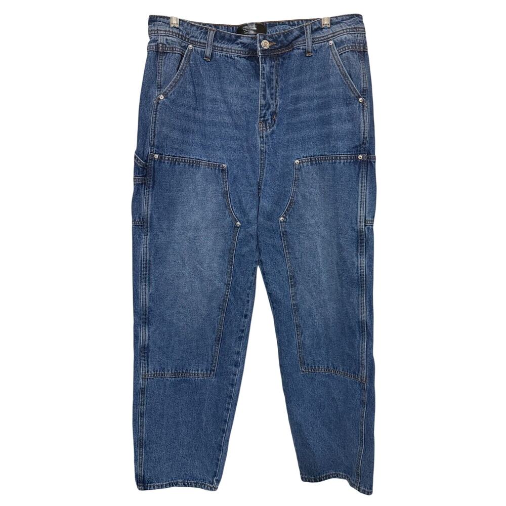Monkey Ride Original Vintage Carpenter Jeans Size 11 Blue Denim 32x27